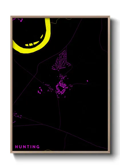 Une affiche de carte sur Hunting