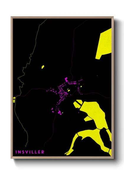 Une affiche de carte sur Insviller