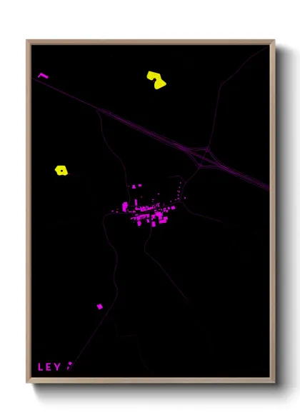 Une affiche de carte sur Ley