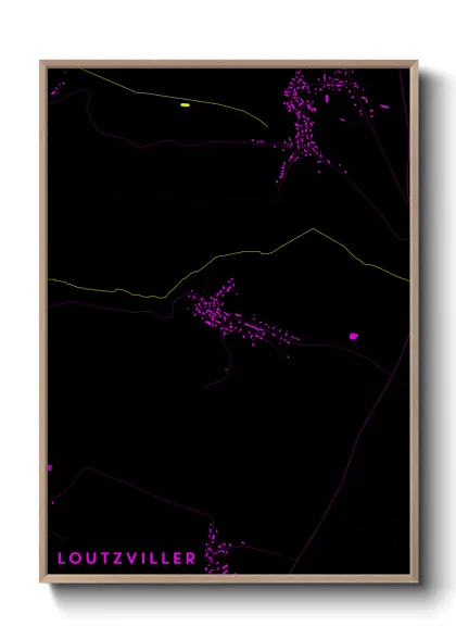 Une affiche de carte sur Loutzviller