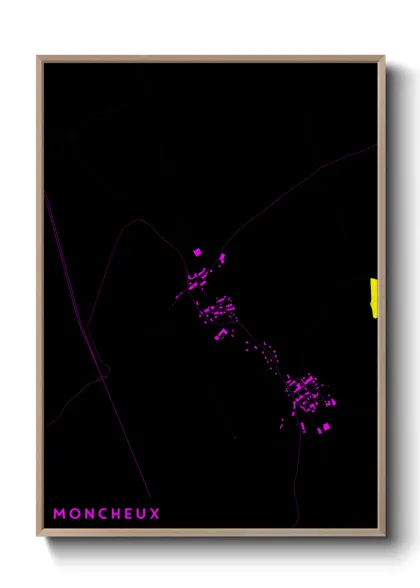 Une affiche de carte sur Moncheux