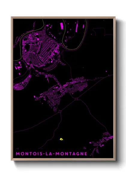 Une affiche de carte sur Montois-la-Montagne
