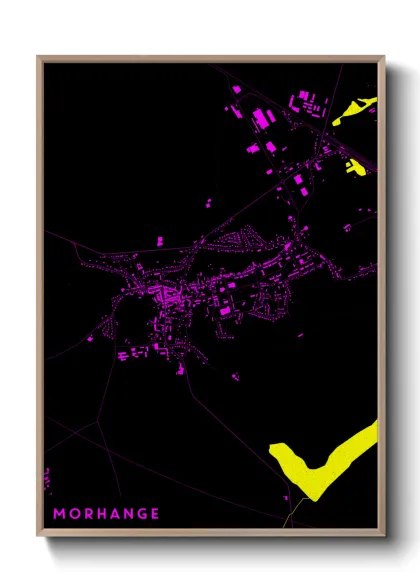 Une affiche de carte sur Morhange