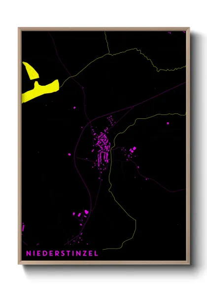 Une affiche de carte sur Niederstinzel