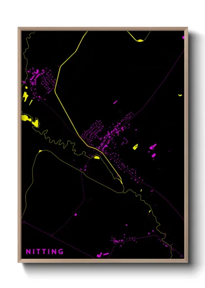 Une affiche de carte sur Nitting
