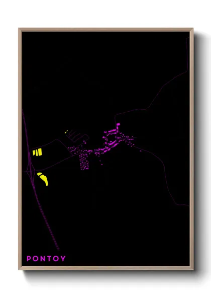 Une affiche de carte sur Pontoy
