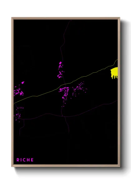 Une affiche de carte sur Riche