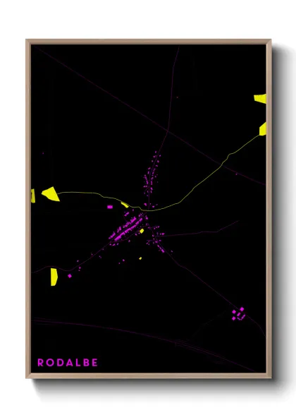 Une affiche de carte sur Rodalbe