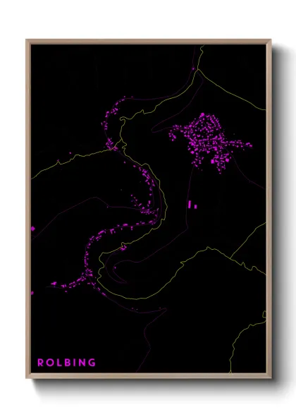 Une affiche de carte sur Rolbing