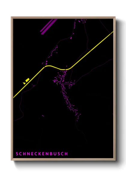 Une affiche de carte sur Schneckenbusch