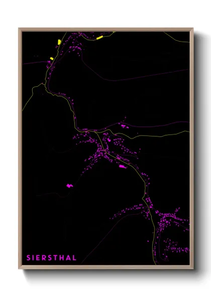 Une affiche de carte sur Siersthal