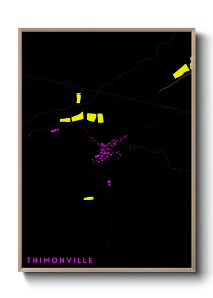 Une affiche de carte sur Thimonville