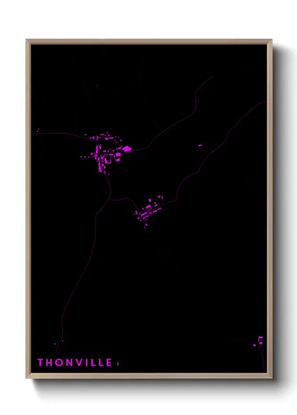 Une affiche de carte sur Thonville