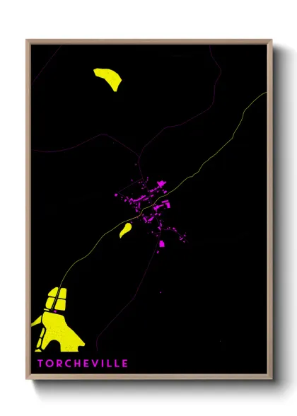 Une affiche de carte sur Torcheville