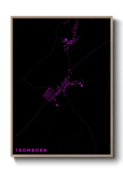 Une affiche de carte sur Tromborn