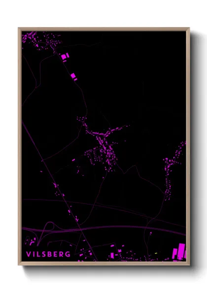 Une affiche de carte sur Vilsberg