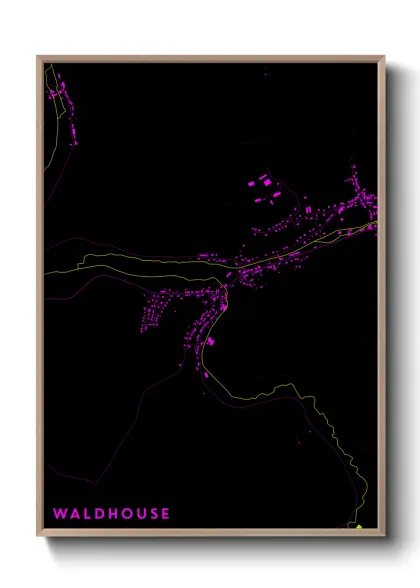 Une affiche de carte sur Waldhouse