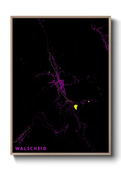 Une affiche de carte sur Walscheid