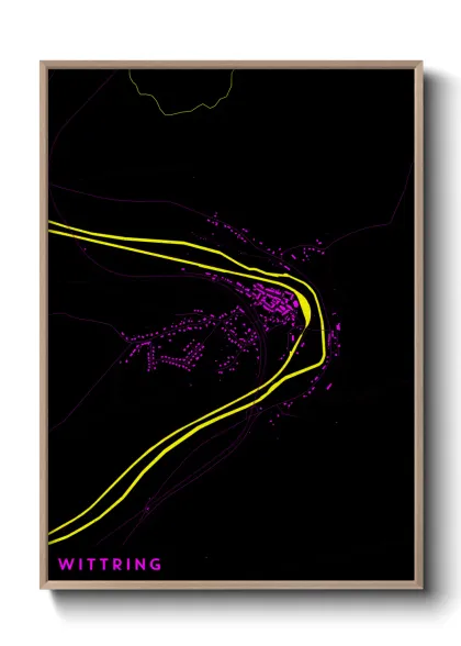 Une affiche de carte sur Wittring