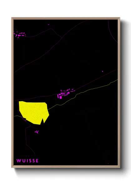 Une affiche de carte sur Wuisse