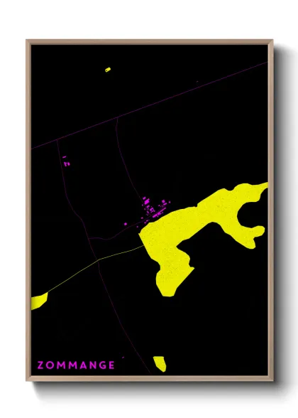 Une affiche de carte sur Zommange