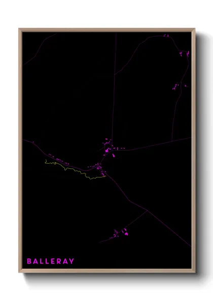 Une affiche de carte sur Balleray