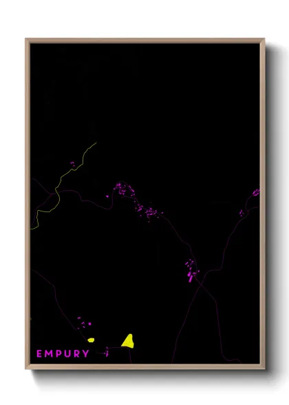 Une affiche de carte sur Empury