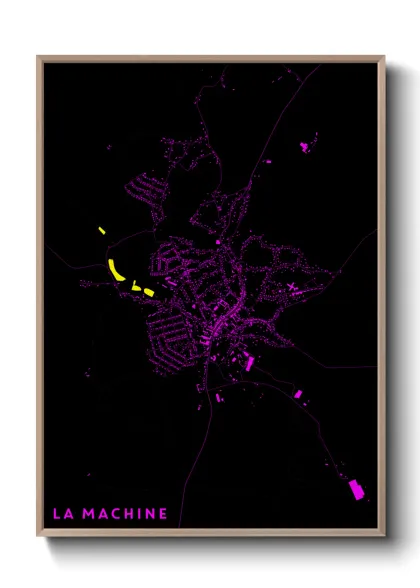 Une affiche de carte sur La Machine
