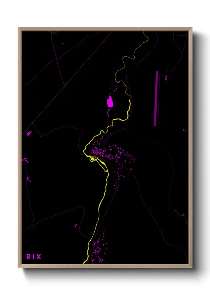 Une affiche de carte sur Rix