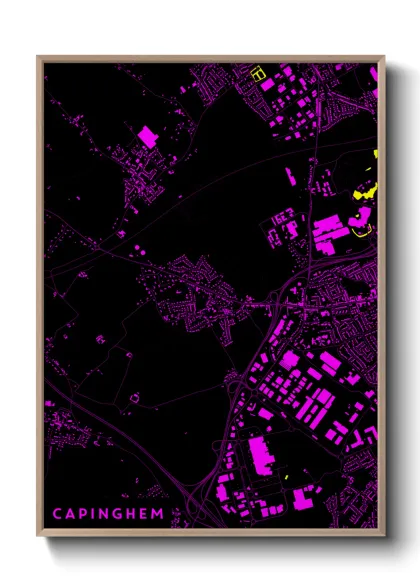 Une affiche de carte sur Capinghem