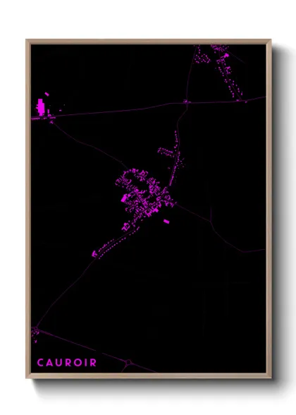 Une affiche de carte sur Cauroir