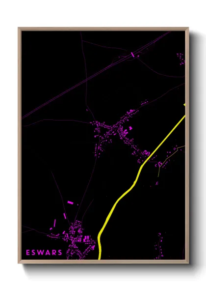 Une affiche de carte sur Eswars