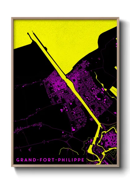Une affiche de carte sur Grand-Fort-Philippe