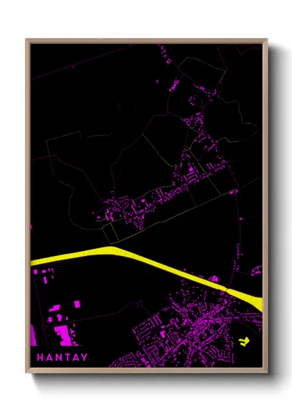 Une affiche de carte sur Hantay