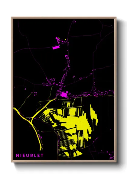 Une affiche de carte sur Nieurlet