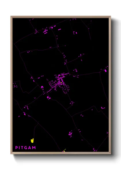 Une affiche de carte sur Pitgam