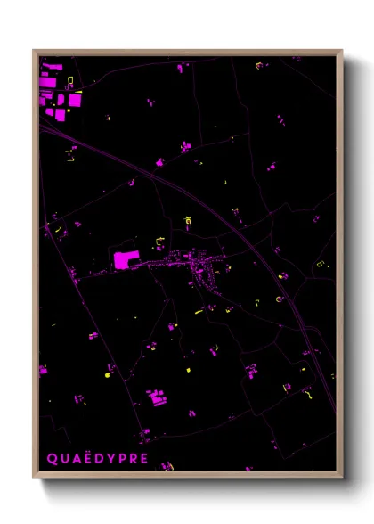 Une affiche de carte sur Quaëdypre