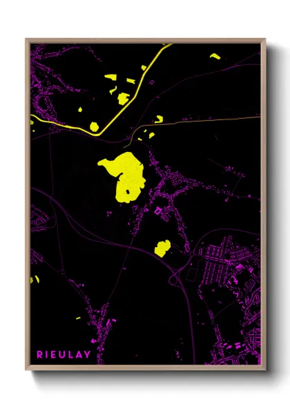 Une affiche de carte sur Rieulay
