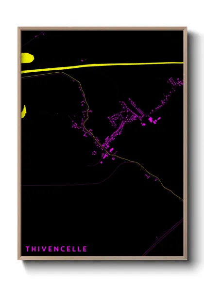 Une affiche de carte sur Thivencelle