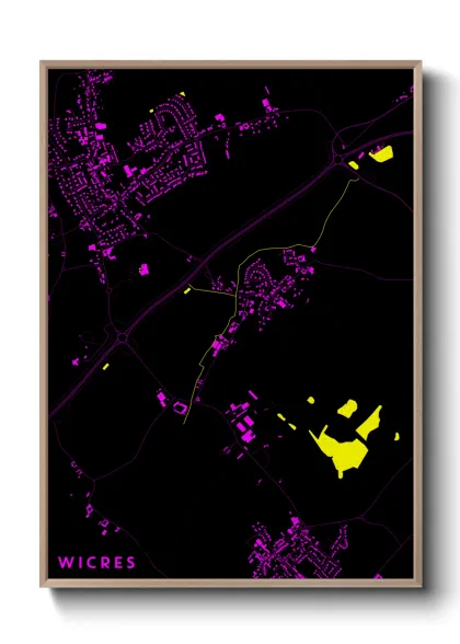 Une affiche de carte sur Wicres