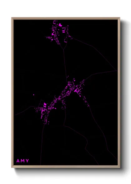 Une affiche de carte sur Amy