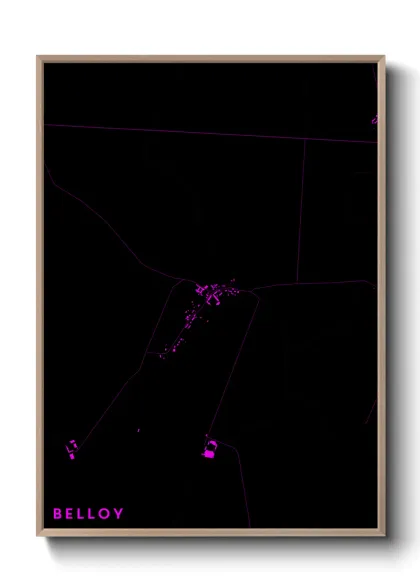 Une affiche de carte sur Belloy