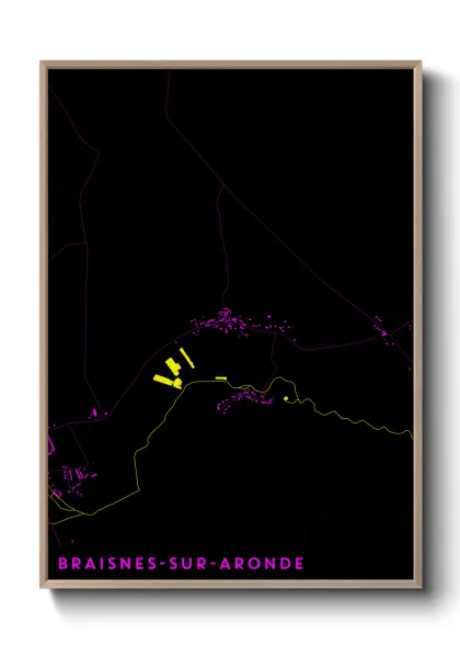 Une affiche de carte sur Braisnes-sur-Aronde
