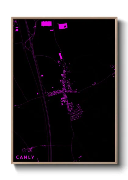 Une affiche de carte sur Canly