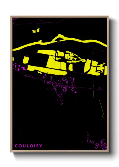 Une affiche de carte sur Couloisy