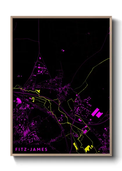 Une affiche de carte sur Fitz-James
