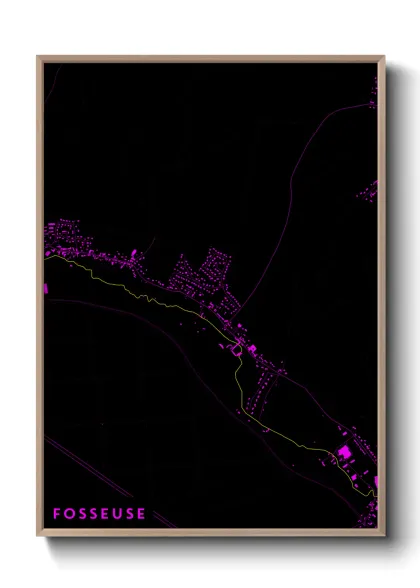 Une affiche de carte sur Fosseuse