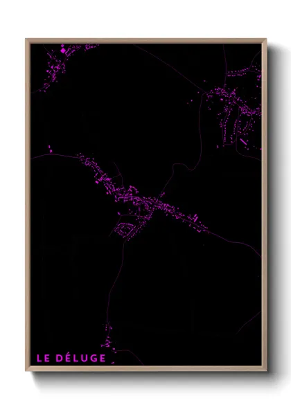 Une affiche de carte sur Le Déluge