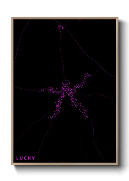 Une affiche de carte sur Luchy