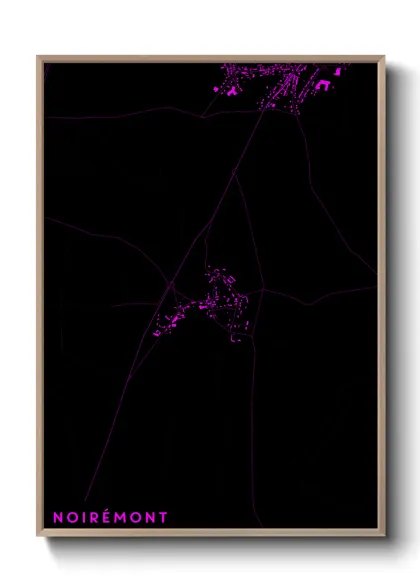 Une affiche de carte sur Noirémont